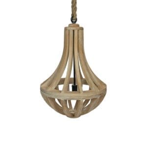 Landelijke hanglamp, kroonluchter, hout