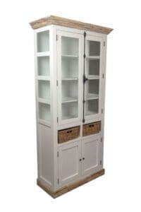 Landelijke vitrinekast buitenslot