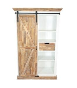 Landelijke Barndoor kast met schuifdeur