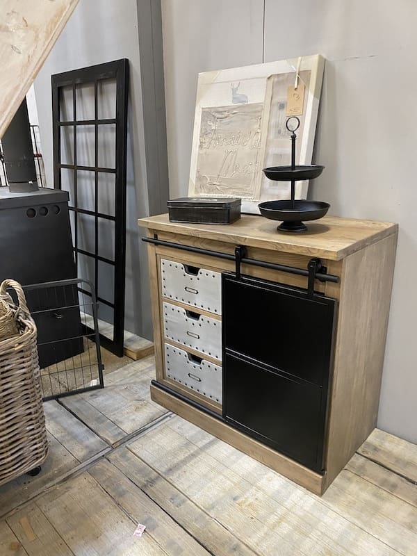 Industrieel ladenkastje barndoor