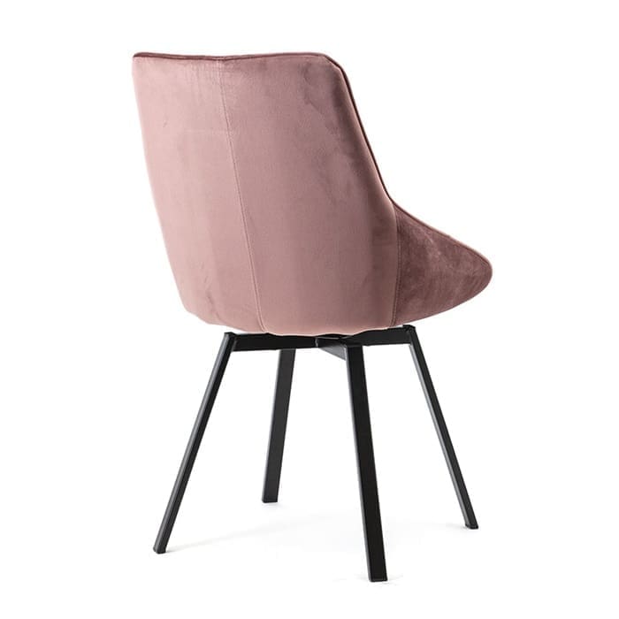 Landelijke eetkamerstoel Beau, roze. 4 stuks. (Set van 4!)